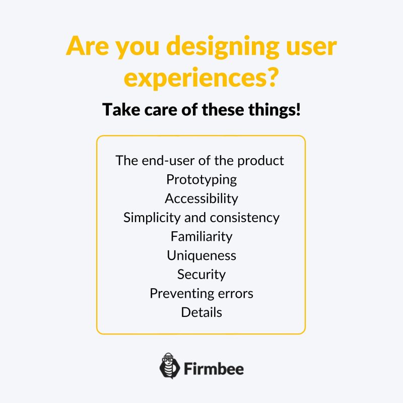 Are you designing user experiences?