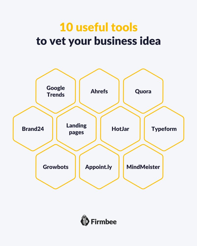 10 useful tools to validate your business idea 10 useful tools to vet your business idea