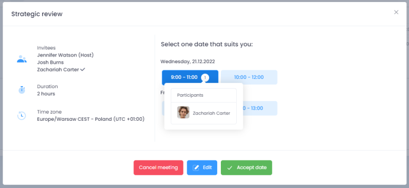 Scheduling meetings 13 details of meeting