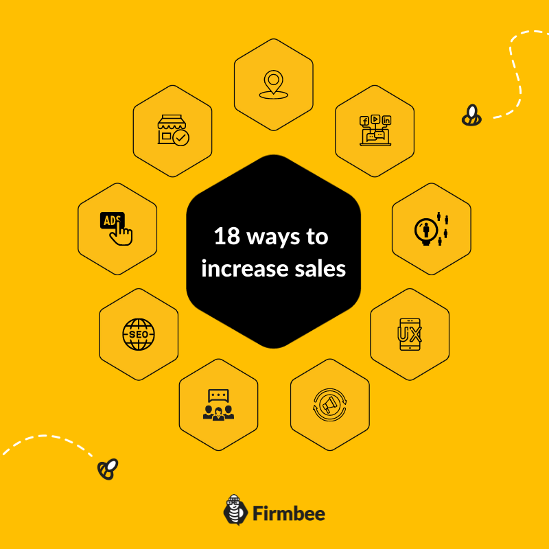 how to increase sales infographic