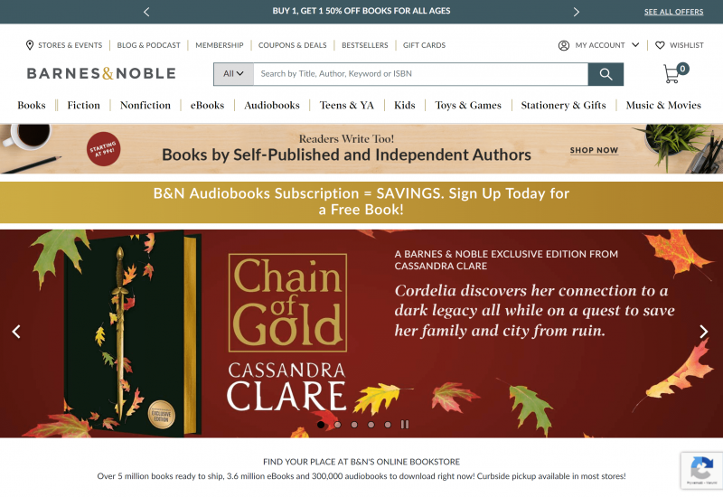 platforms for selling ebooks - Barnes & Noble