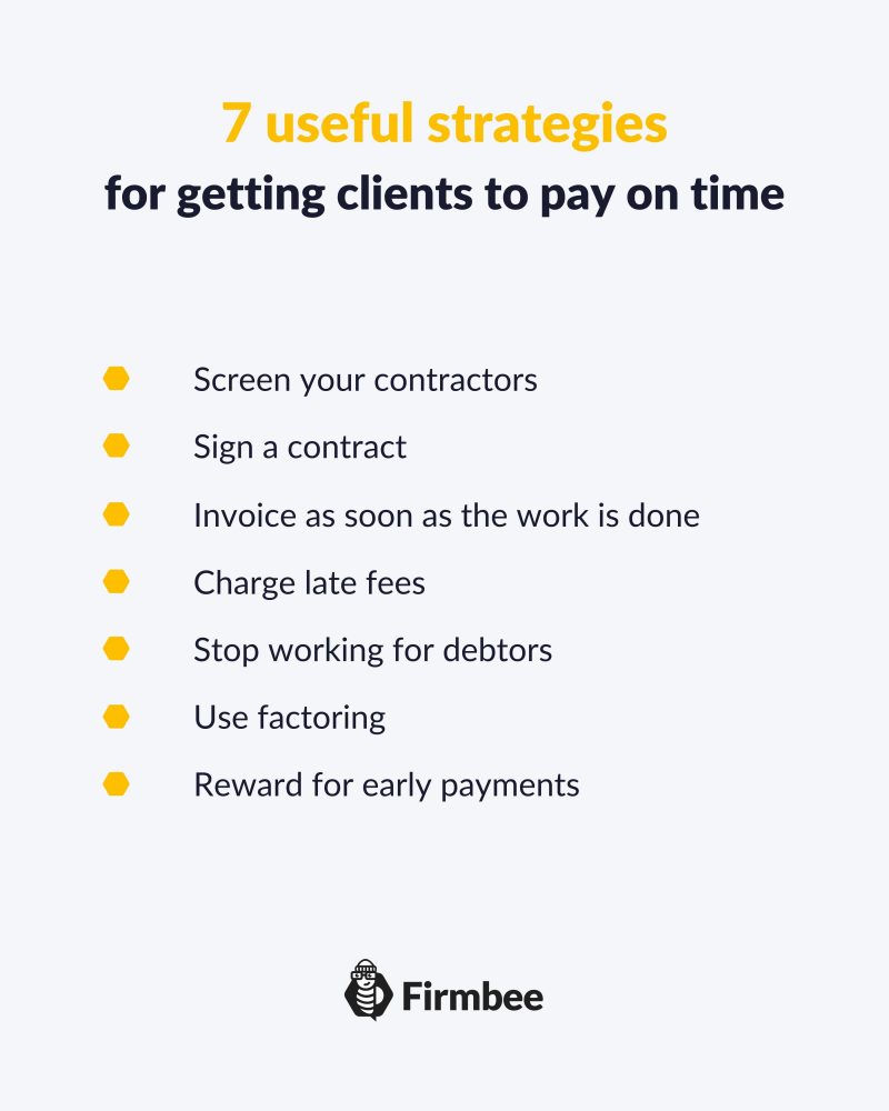 how to get customers to pay on time