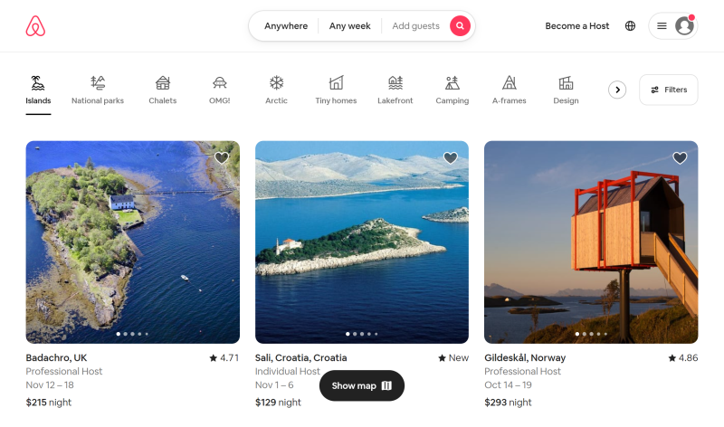 Airbnb - Examples of good UX design