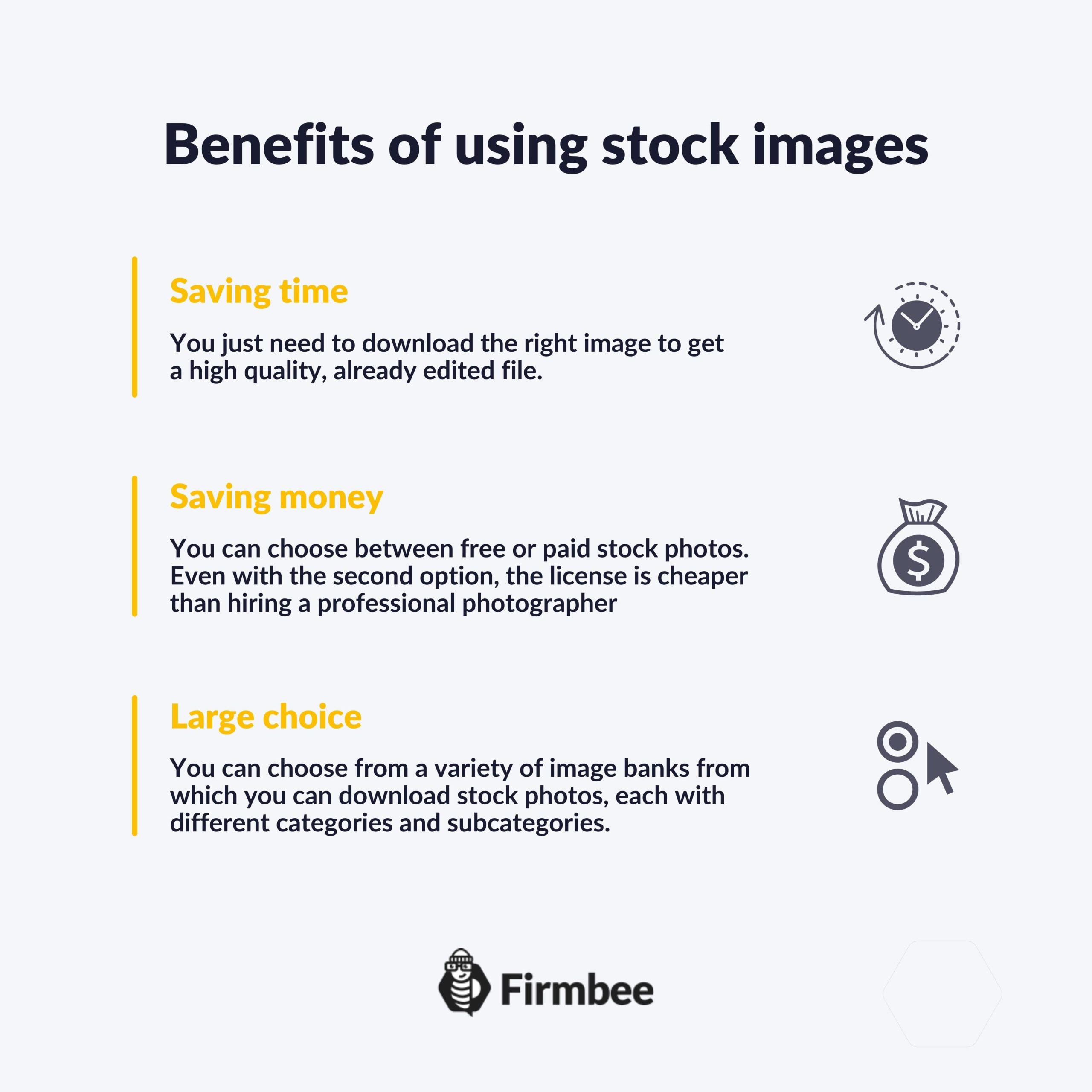 What are stock images?