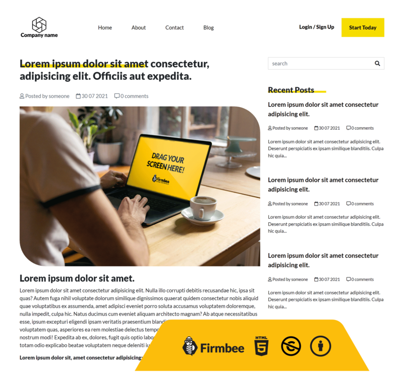 Blog post on Yellow Software House Page