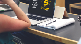 Freelancer with MacBook in cowork