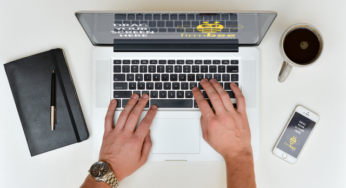 Freelancer with MacBook