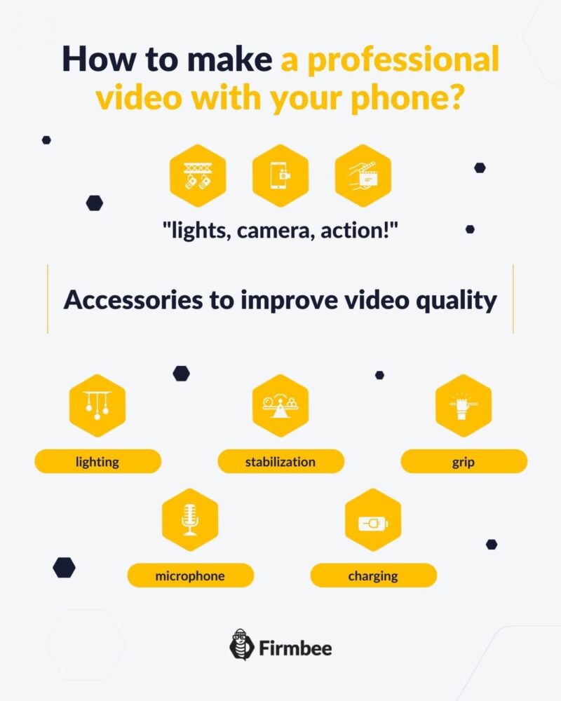 how to make professional video with phone - accessories