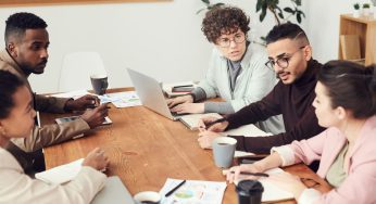 How can the project management system help with event marketing?