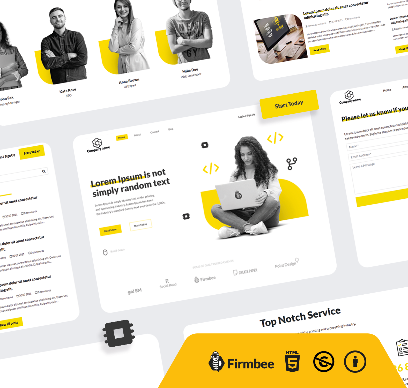 Yellow Software Company Website FREE Download