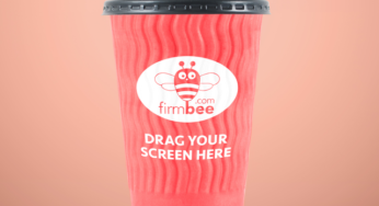 Pink coffee cup