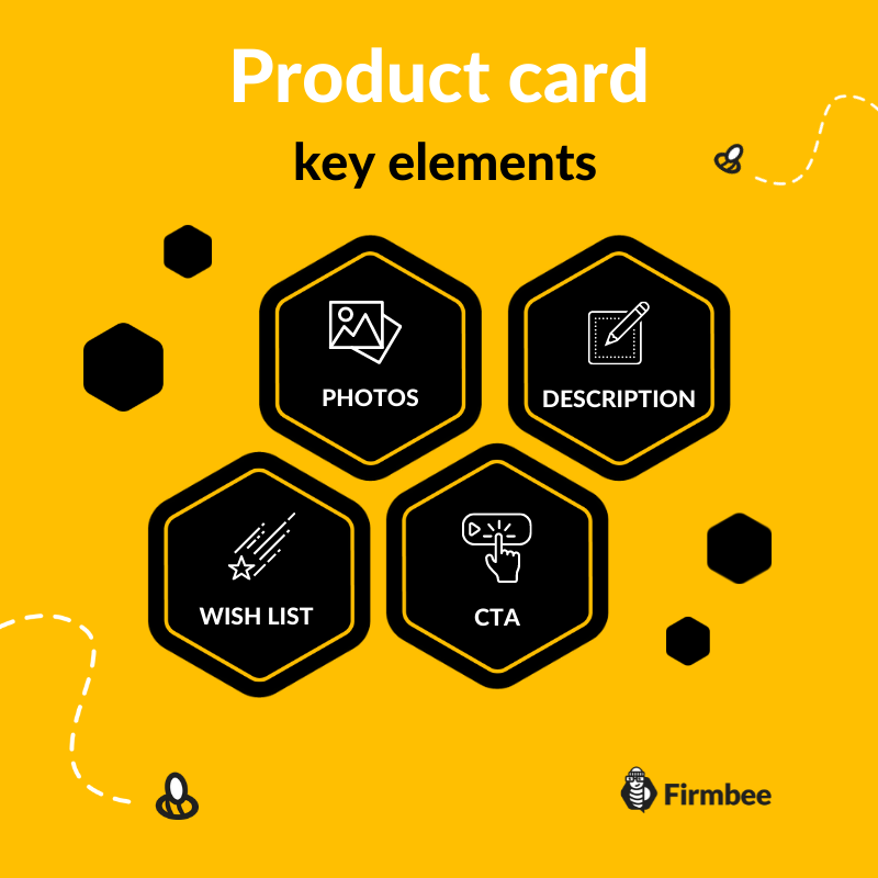 Product card - key elements