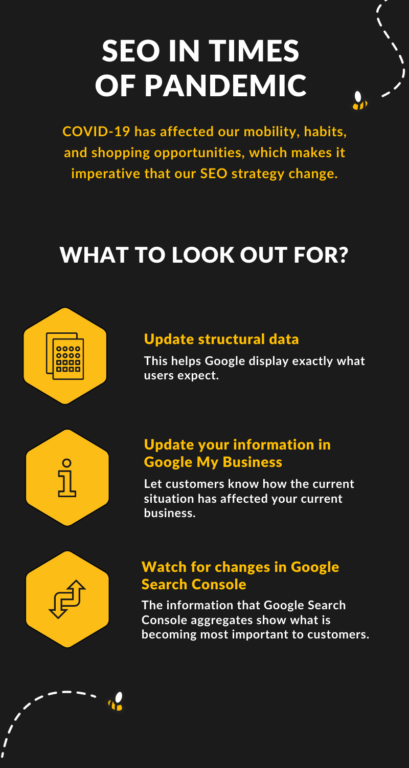 seo in times of pandemic infographic