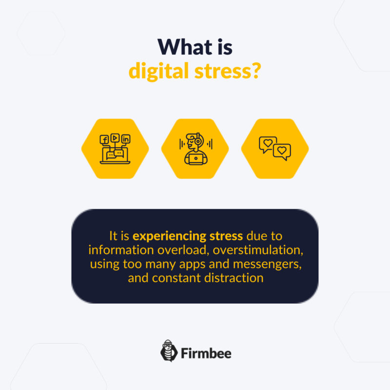 digital stress infographic