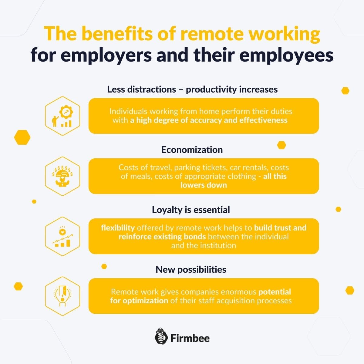 Benefits of remote work for companies and their employees | Firmbee