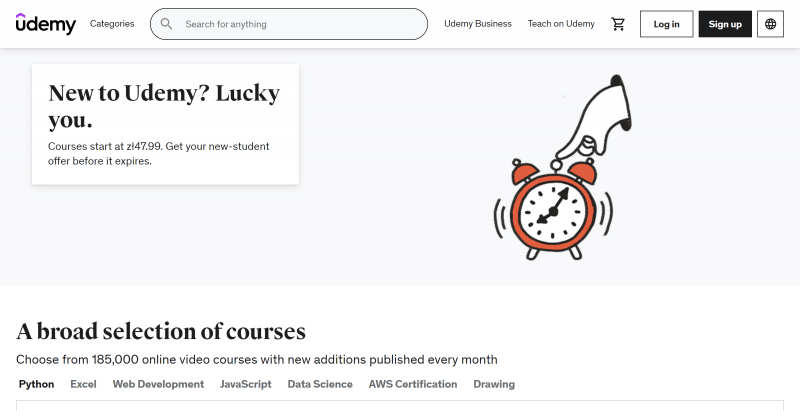 Types of online courses - Udemy