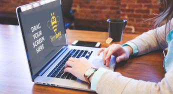 Woman in coworking space