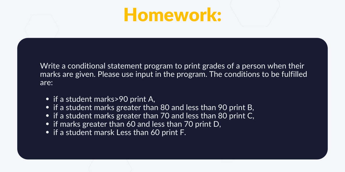 Conditional statements in Python. Learn about Python inputs