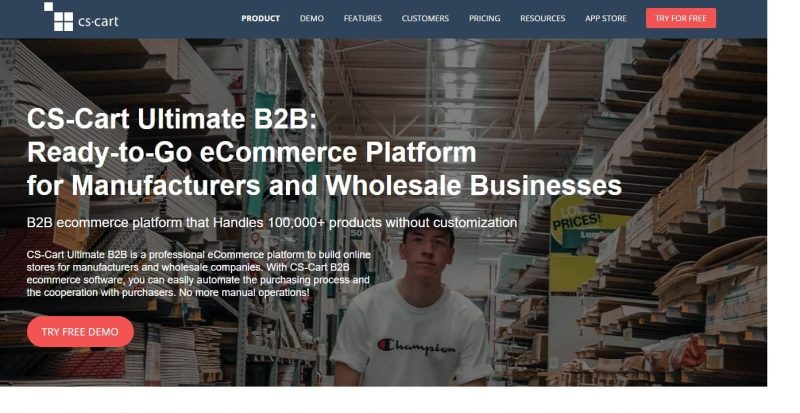 B2B e-commerce platform