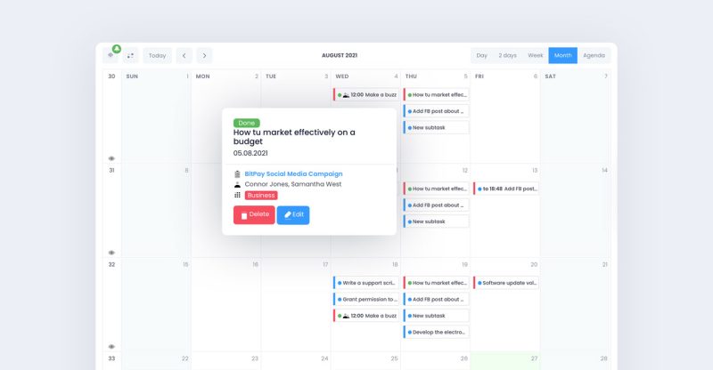 What is a project schedule - calendar