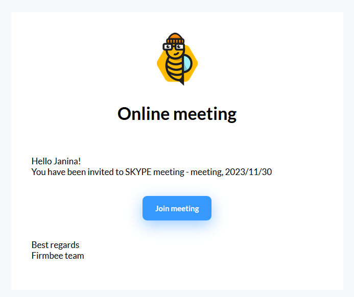 Online meetings