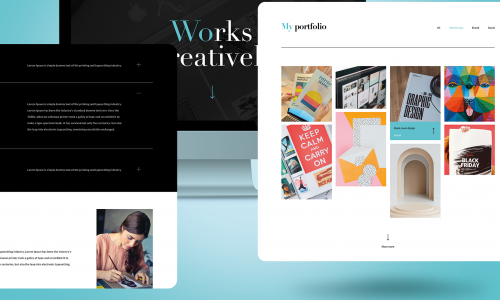 Graphic designer website portfolio