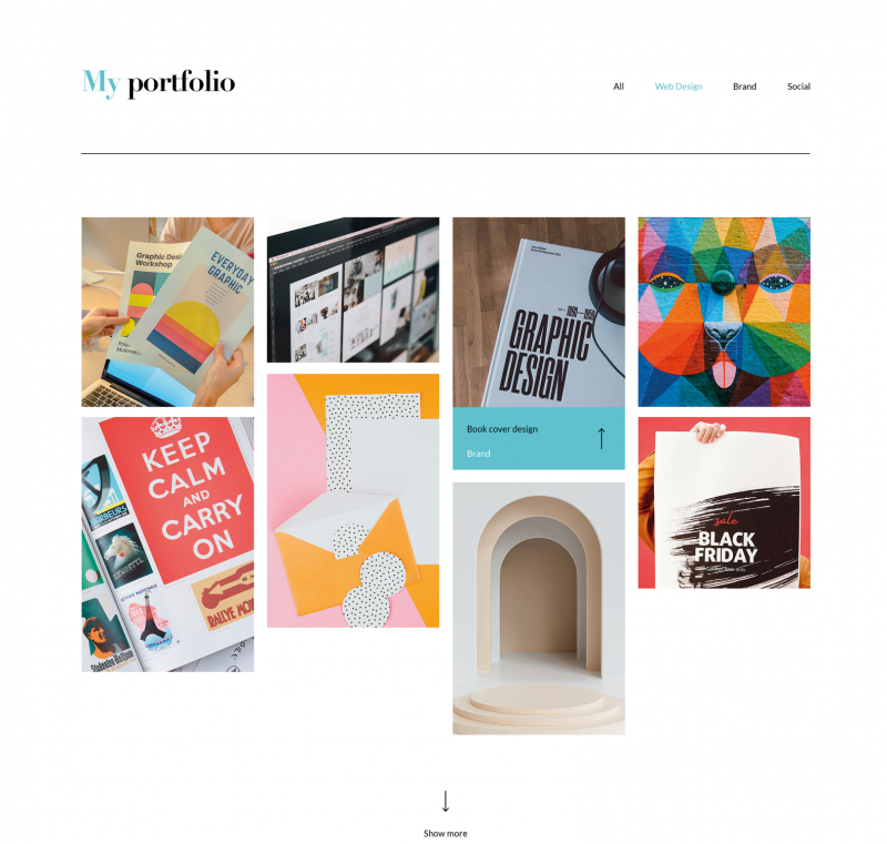 Graphic designer portfolio website freebees_3_HTML