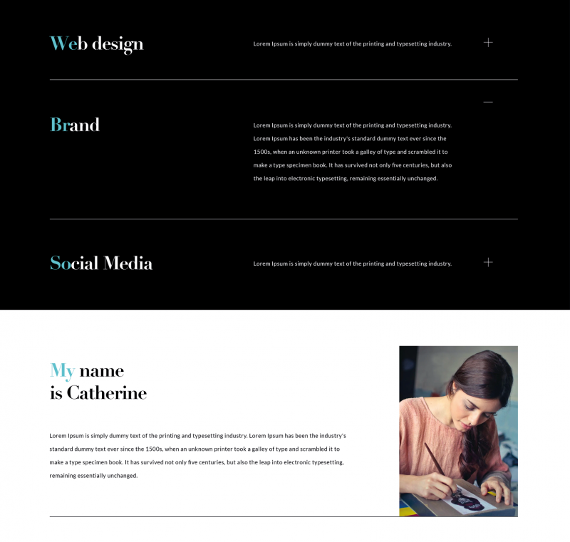 Graphic designer portfolio website freebees_4_HTML
