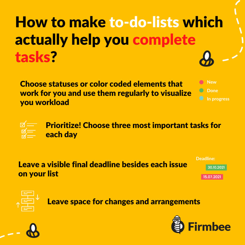 how to make a to do list infographic
