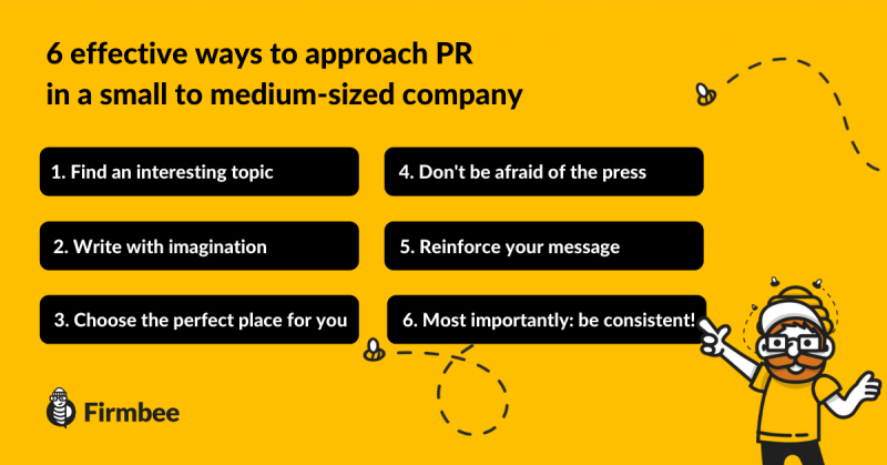 how to approach PR infographic