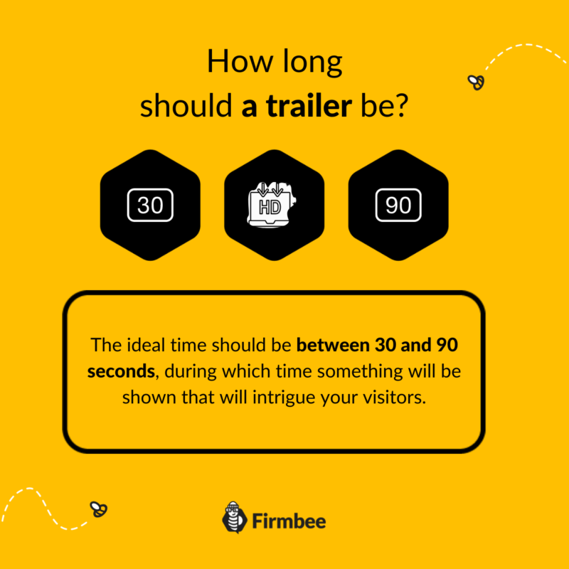 YouTube channel trailer infographic