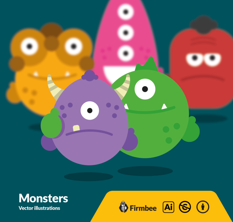 Mockup Monsters Illustrations