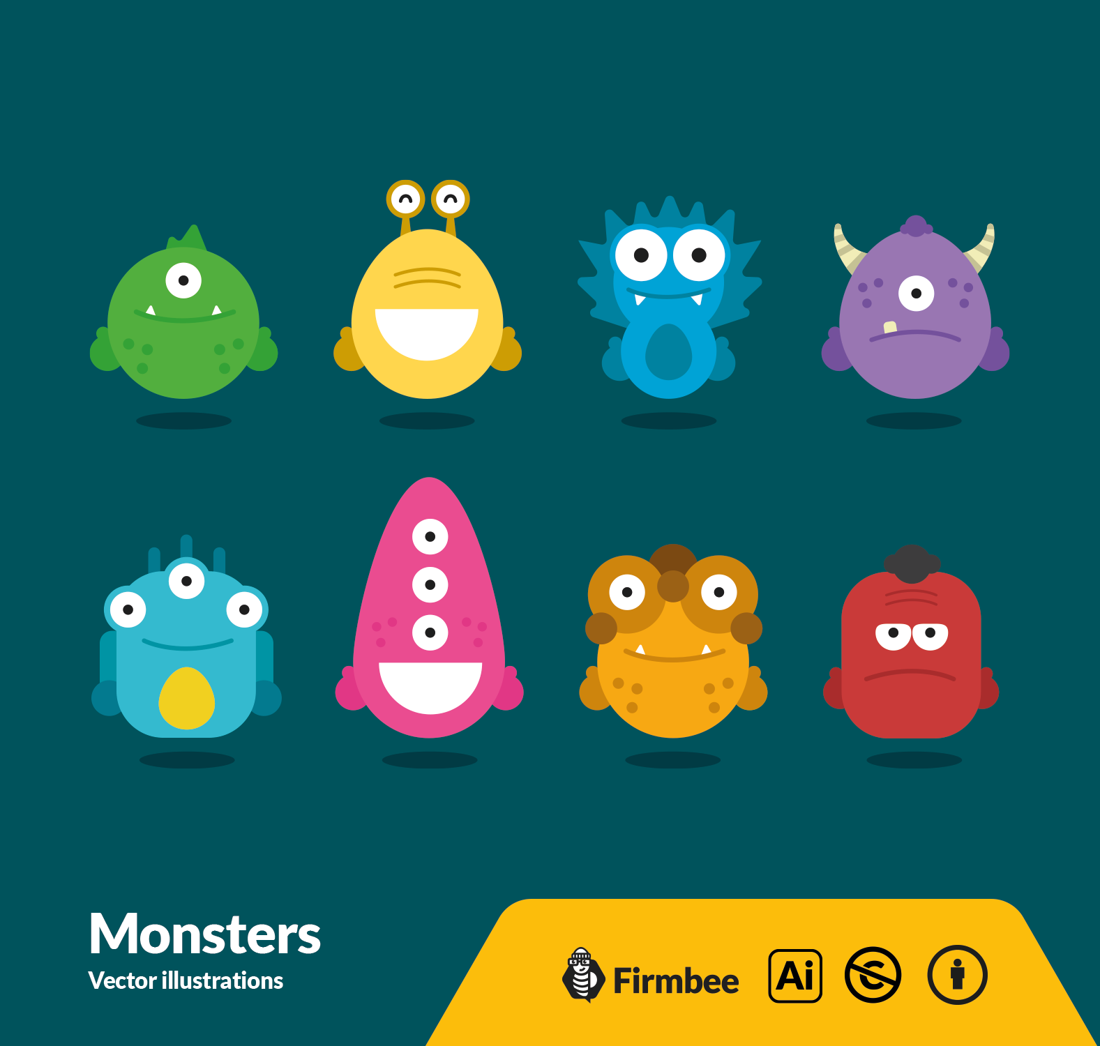 Free Mockup Monsters Illustrations - Mockup AI Vector Images | Firmbee