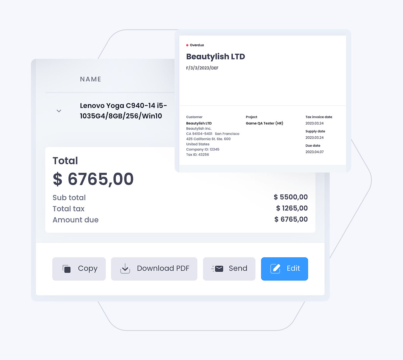 Invoice krok 3