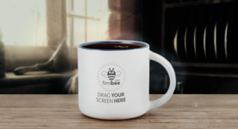 White coffee mug