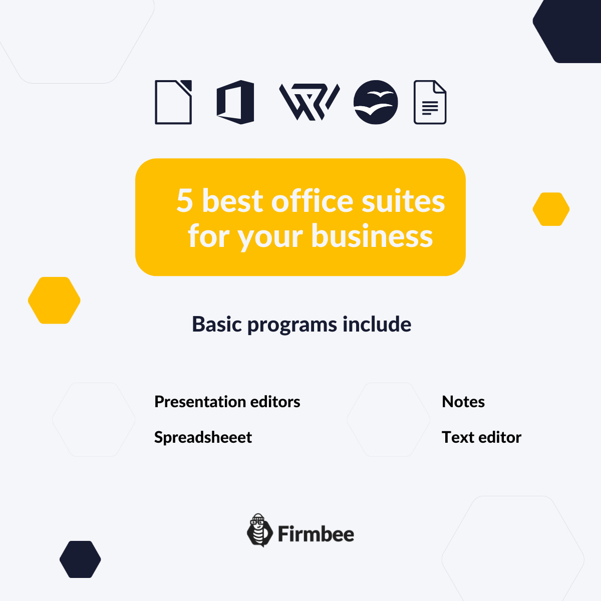 5 Best Office Suites For Your Business Firmbee