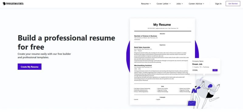 resume.com resume creators