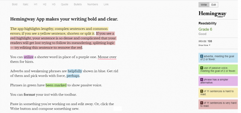 SEO copywriting - 7 things to remember when creating SEO friendly content seo copywriting hemingwayapp