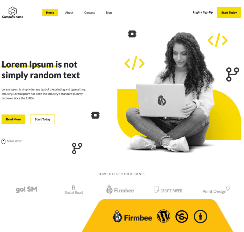 template_1_freebees_1_WP Yellow Software WordPress Theme