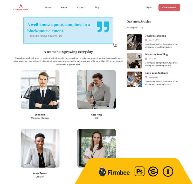 template_1_freebees_3_PSD Blue and Red PSD Website Template
