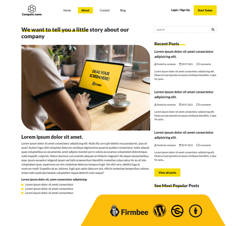 template_1_freebees_5_WP Yellow Software WordPress Theme