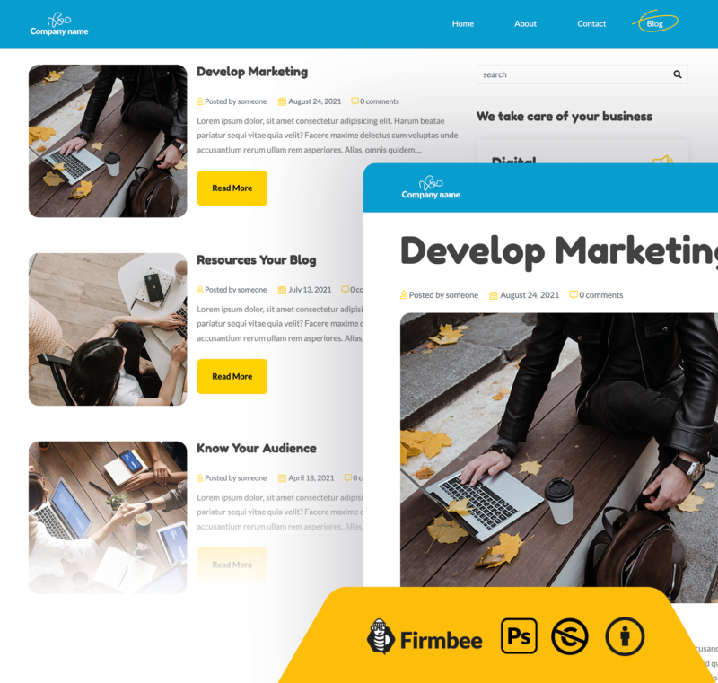 template_2_freebees_4_PSD Blue PSD Website Template