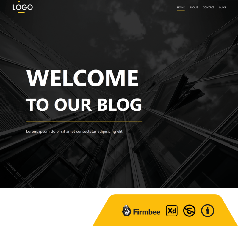 template_9_freebees_1_XD Blog XD Website Template