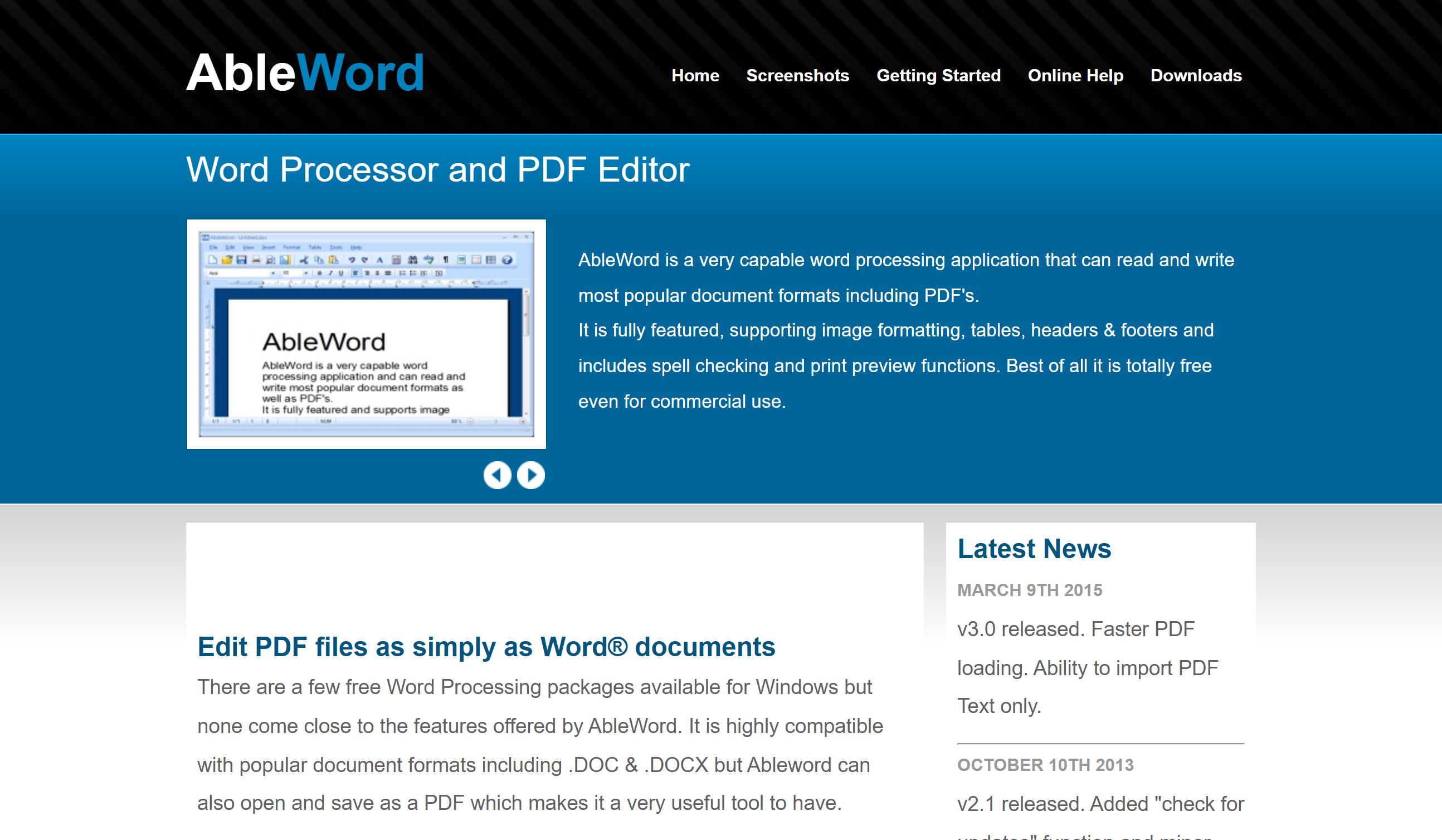 AbleWord edytor PDF